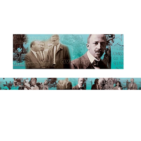 Edupress Black History Photo Border, 35 Feet/Pack, PK6 TCR63215